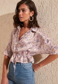 Trendyol Twoss - Chemisier - Pink -Magasin Général De Mode 627fb3536f174312a857968731620bc4