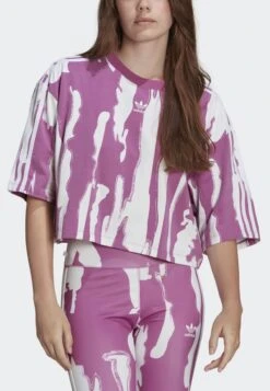 Adidas Originals Thebe Magugu Cropped Tee - T-Shirt Imprimé - Purple -Magasin Général De Mode 62b6d887f9294804af4a1bc775e1bb0d