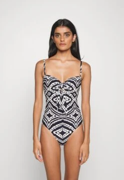 Seafolly Zanzibar Twist Tie Front One Piece - Maillot De Bain - Black -Magasin Général De Mode 640d27350dc94cdd8bb5b8c87ddddca8