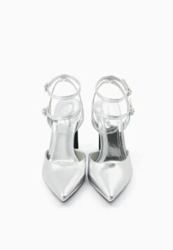 BERSHKA Escarpins À Talons Hauts - Silver Coloured -Magasin Général De Mode 66cb5050ad0141cc8096eb66172cfc68