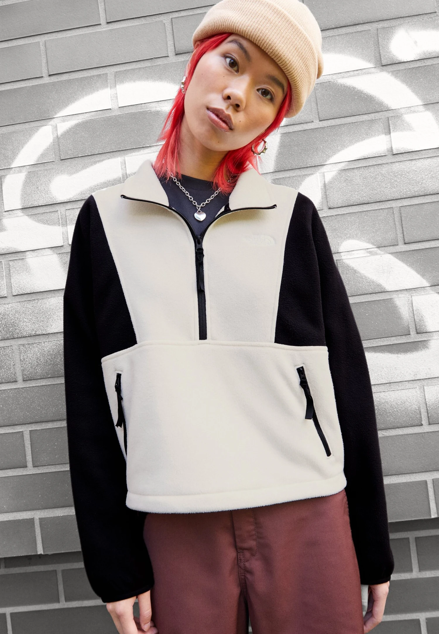 The North Face Attitude Zip - Sweat Polaire - Gardenia White/Black 3 The North Face Attitude Zip - Sweat Polaire - Gardenia White/Black