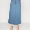 Selected Femme Slferin Long Flar Skirt - Jupe Trapèze - Medium Blue Denim -Magasin Général De Mode 6bf6c3db8e734ecea50a52737475f9f7