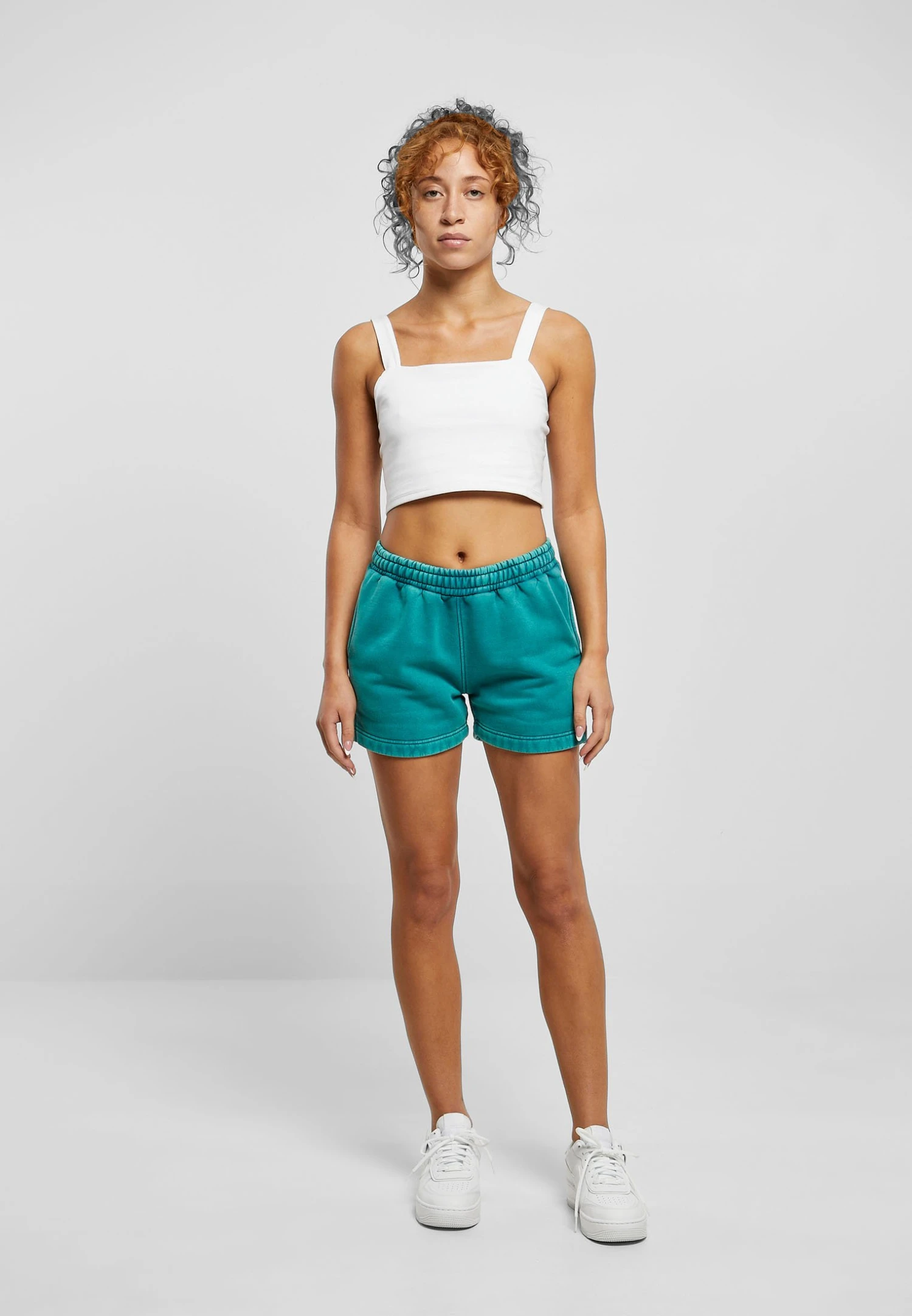 URBAN CLASSICS Stone Washed - Short - Watergreen 4 URBAN CLASSICS Stone Washed - Short - Watergreen – Image 2