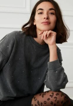 Next Washed Standard - Sweatshirt - Embellished Charcoal Grey -Magasin Général De Mode 6f8e05ec85684ab99a6199a6622578e6