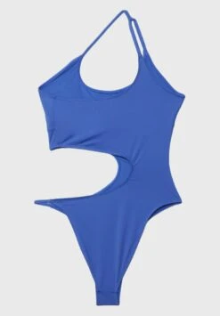Stradivarius Asymmetric Cut-Out - Maillot De Bain - Blue -Magasin Général De Mode 71180ed0dcf54b37af9cc6a617be38a3