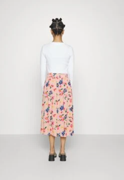 Pieces Petite Pcnya Midi Skirt - Jupe Trapèze - Misty Rose/Big Flower -Magasin Général De Mode 720c9de4e8be421c861cf6c2550495ec