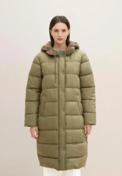 Tom Tailor Puffer Mit Kapuze - Manteau D'Hiver - Tree Moss Green