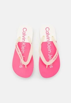 Calvin Klein Jeans Beach Flatform - Tongs - Ancient White/Raspberry Sorbet -Magasin Général De Mode 7359fe44a652486c9efaf33f81302672