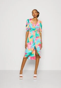 Vila Vijohanna Midi Dress - Robe De Soirée - Pink Yarrow