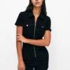 PULL & BEAR Combinaison - Black -Magasin Général De Mode 78e2584989da44af9646219551f85d99