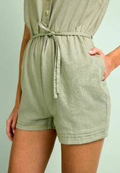 Next Mix Ruffle Sleeve Petite - Combinaison - Khaki Green -Magasin Général De Mode 7a5328fab9c5484db129c41b7fbaf63e