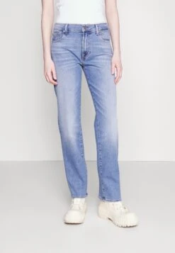 7 For All Mankind Ellie Straight Luxvinleg - Jean Droit - Light Blue