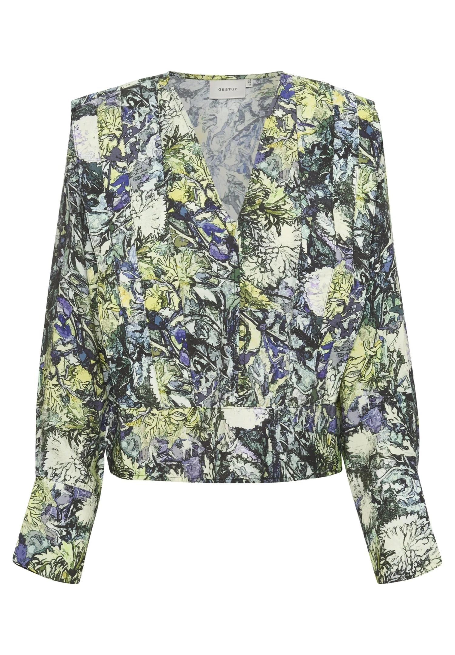 Gestuz Caminegz P Ls - Blouse - Lime Flower 6 Gestuz Caminegz P Ls - Blouse - Lime Flower – Image 4
