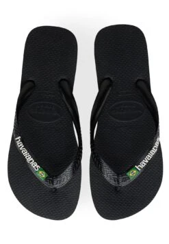 Havaianas Flip Flop Brasil Logo - Tongs - Black/Black
