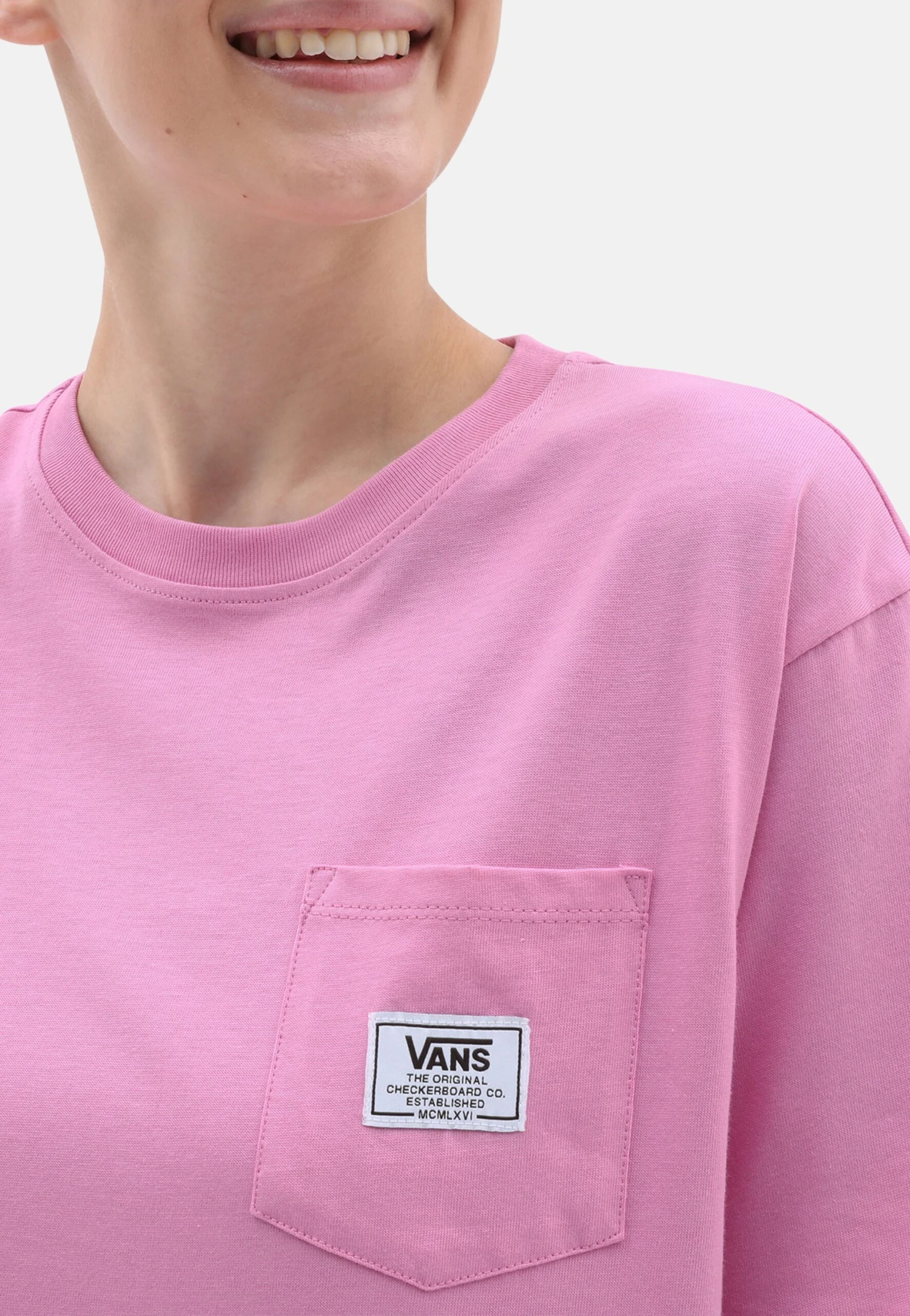 Vans Wm Classic - T-Shirt Basique - Medium Pink 5 Vans Wm Classic - T-Shirt Basique - Medium Pink – Image 3