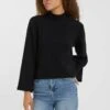 Vero Moda Weiter High Neck - T-Shirt À Manches Longues - Black -Magasin Général De Mode 818580ca86fd4a6e8a6730c2c1ce19f6
