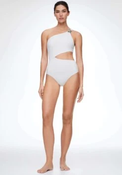 Oysho Bead Detail Asymmetric Trikini - Maillot De Bain - White -Magasin Général De Mode 832d2fd364484462a1261f64efbb5209