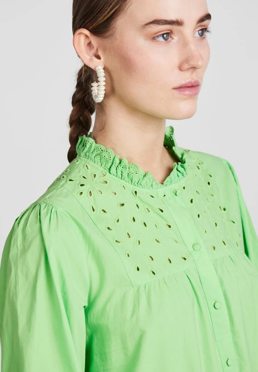 Yasvioletta 3/4 - Robe Chemise - Green 5 Yasvioletta 3/4 - Robe Chemise - Green – Image 3