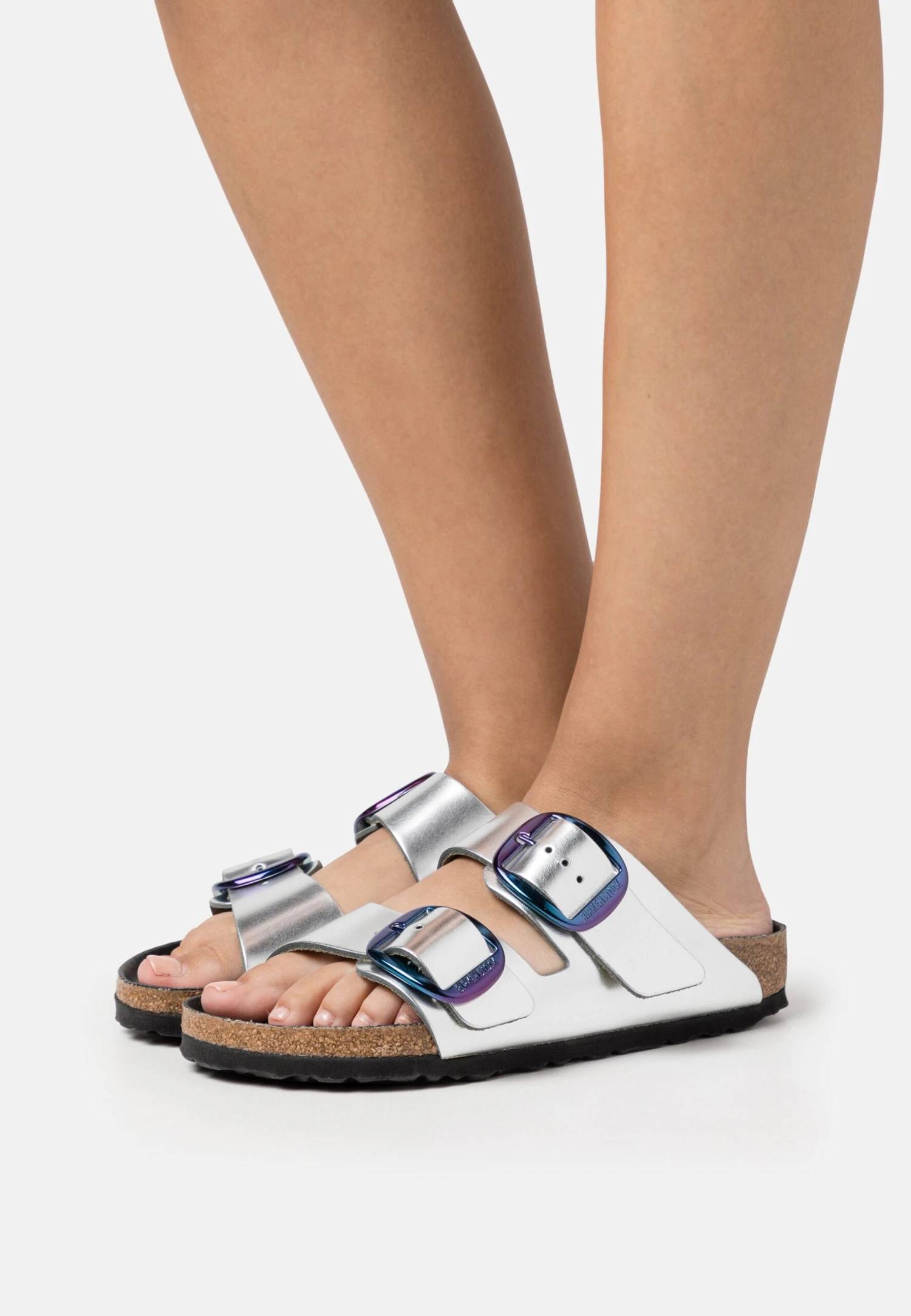 Birkenstock Arizona Lena - Chaussons - Iridescent Silver 3 Birkenstock Arizona Lena - Chaussons - Iridescent Silver