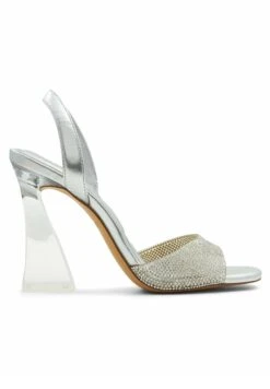 Aldo Sling Back Gienna - Sandales À Talons Hauts - Silver -Magasin Général De Mode 8b34636df47d45c6a43014ef2856e760