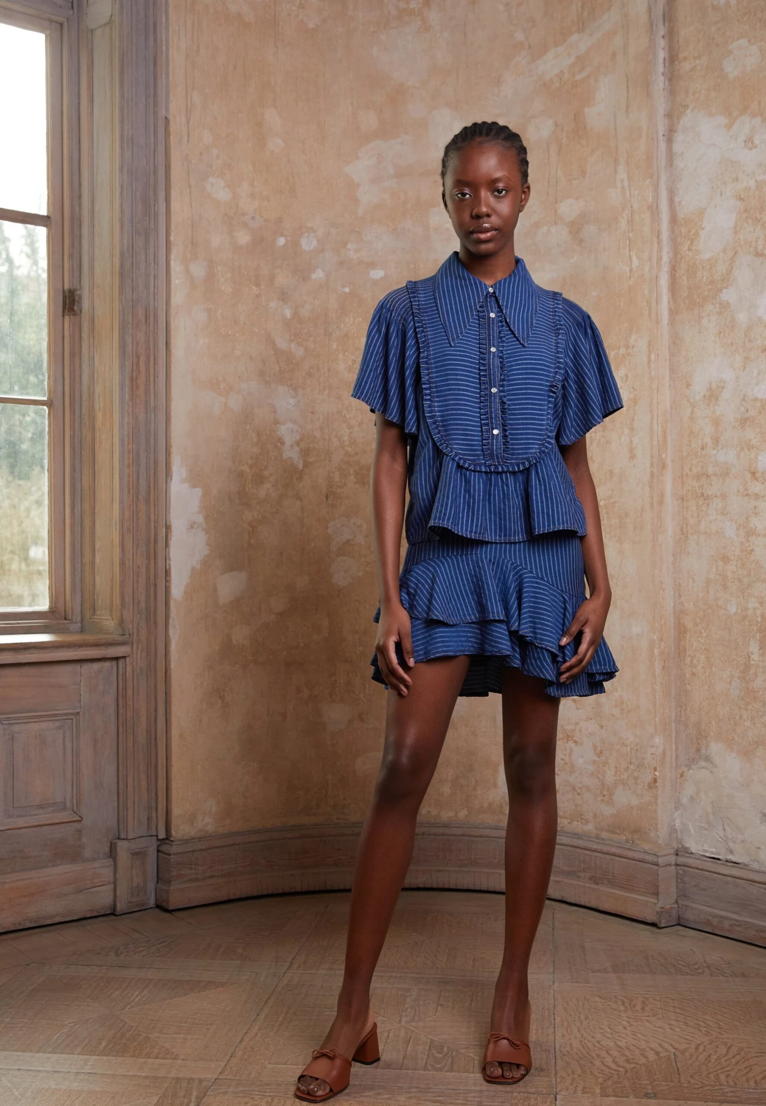 MUNTHE Curve - Minijupe - Indigo 3 MUNTHE Curve - Minijupe - Indigo