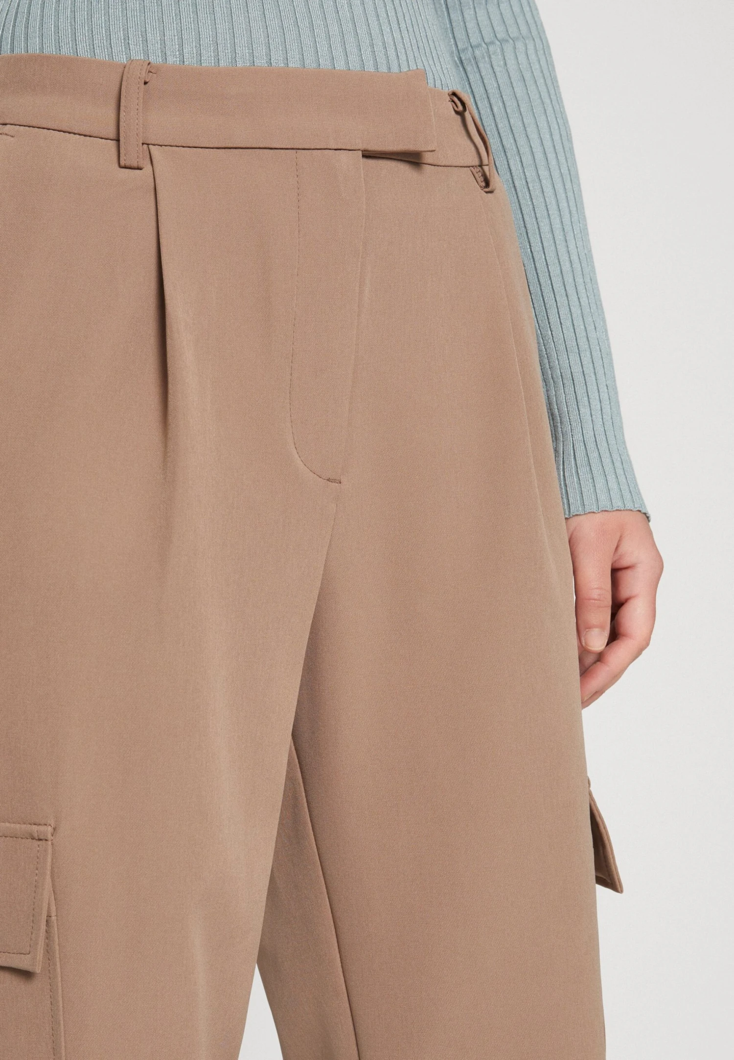 Vila Vicarolina Pant - Pantalon Cargo - Camel 6 Vila Vicarolina Pant - Pantalon Cargo - Camel – Image 4