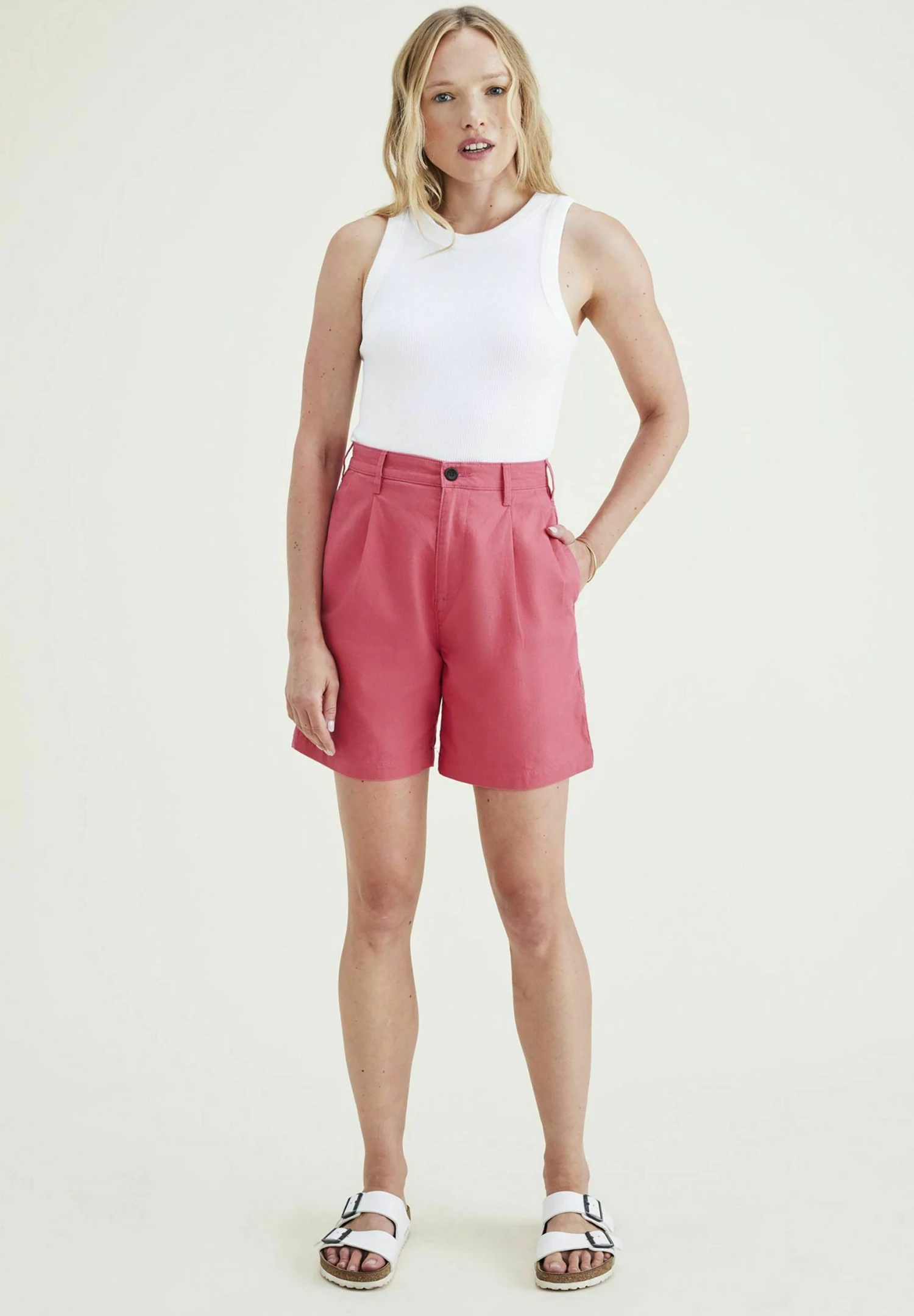 Dockers Pleated Original - Short - Pink 3 Dockers Pleated Original - Short - Pink
