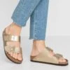 Birkenstock Arizona Bf Narrow - Chaussons - Gold