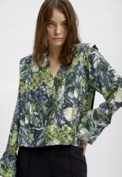 Gestuz Caminegz P Ls - Blouse - Lime Flower