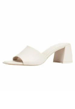 Stradivarius Wide Fit - Mules À Talons - White -Magasin Général De Mode 93f2471ed32240be975051d8f27d6f73