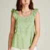 Amany - Blouse - Darkseagreen -Magasin Général De Mode 96147369221945de95674c2c03c23aaf