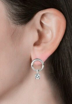 Octavia - Boucles D'Oreilles - Argenté Cristal
