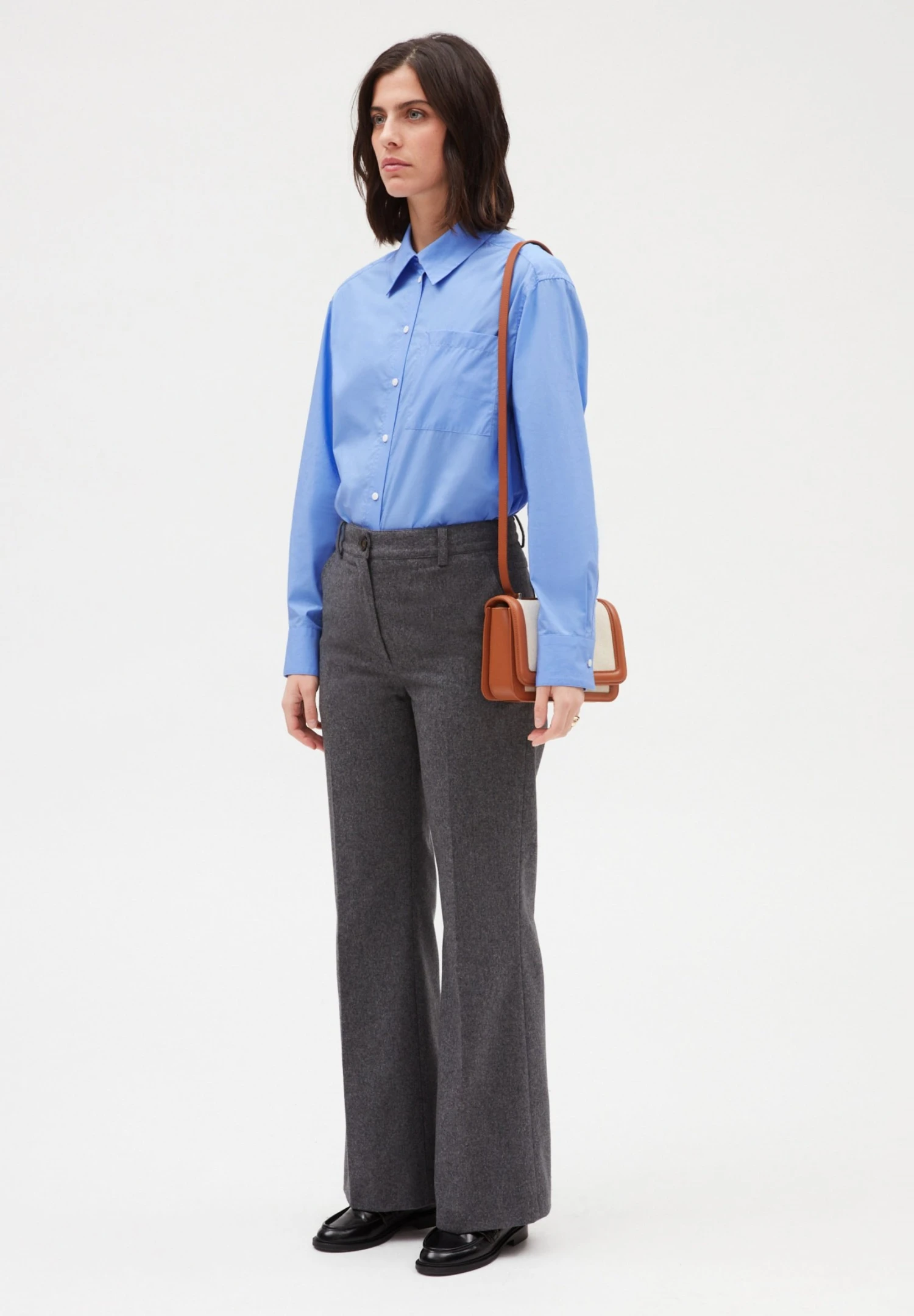 CLAUDIE PIERLOT Please - Pantalon Classique - Gris Chine 4 CLAUDIE PIERLOT Please - Pantalon Classique - Gris Chine – Image 2