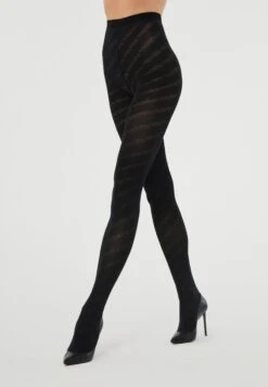 Wolford Monogram Jacquard - Collants - Black