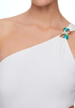 Oysho Bead Detail Asymmetric Trikini - Maillot De Bain - White -Magasin Général De Mode a0fb00caed864104a0648205165850bb