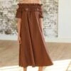 Next Bardot Frill Midi Standard - Robe De Jour - Chocolate Brown 1 Next Bardot Frill Midi Standard - Robe De Jour - Chocolate Brown -Magasin Général De Mode a615ca92cf9c4cedaaf5b7e8f224bc05