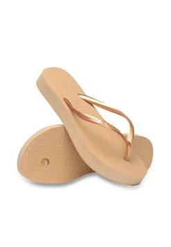 Havaianas Flip Flop Slim Flatform - Tongs - Golden Beige -Magasin Général De Mode a8d78e50b8d140108cecf13c841fb136