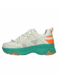 Mit Grüner Sohle - Baskets Basses - Beige