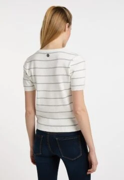 Dreimaster Kurzarm Bridgeport - T-Shirt Imprimé - Wollweiss Grau Melange -Magasin Général De Mode ae200d2e016145999e4e225d9c4a2973