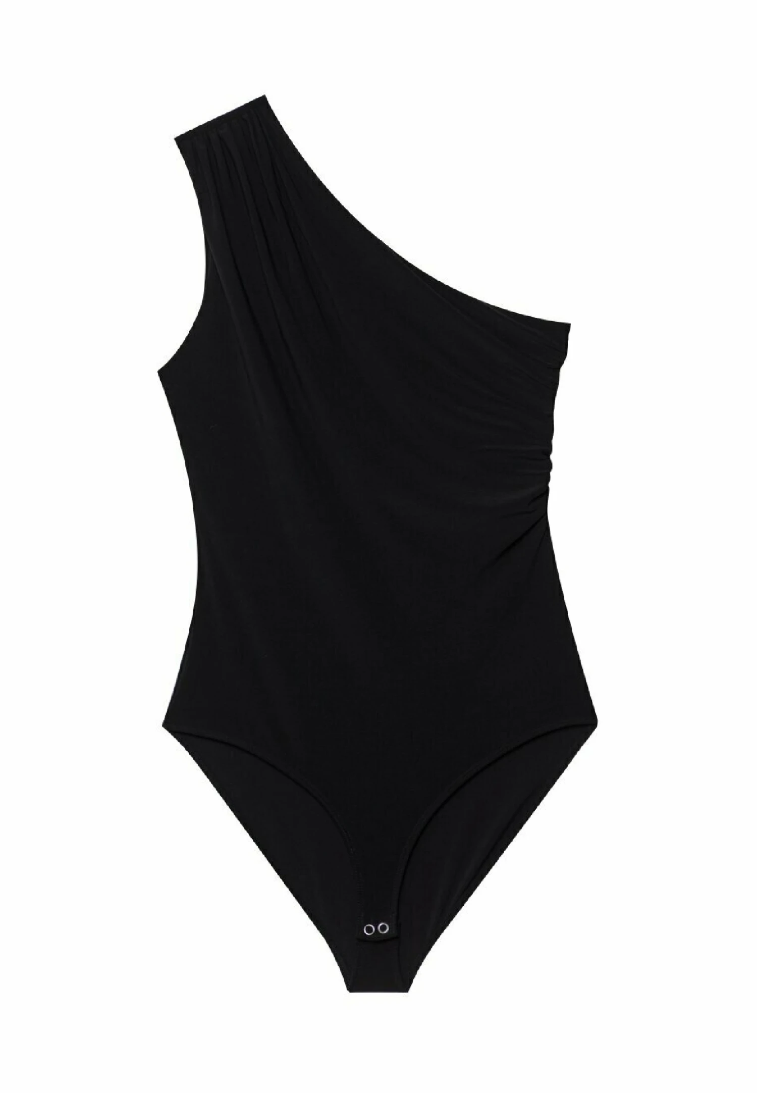 Stradivarius Asymmetric Draped - Débardeur - Black 7 Stradivarius Asymmetric Draped - Débardeur - Black – Image 5