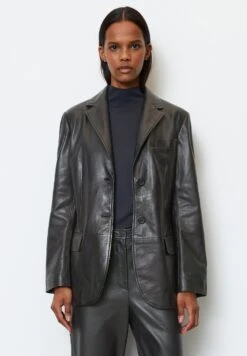 Marc O'Polo Veste En Cuir - Black