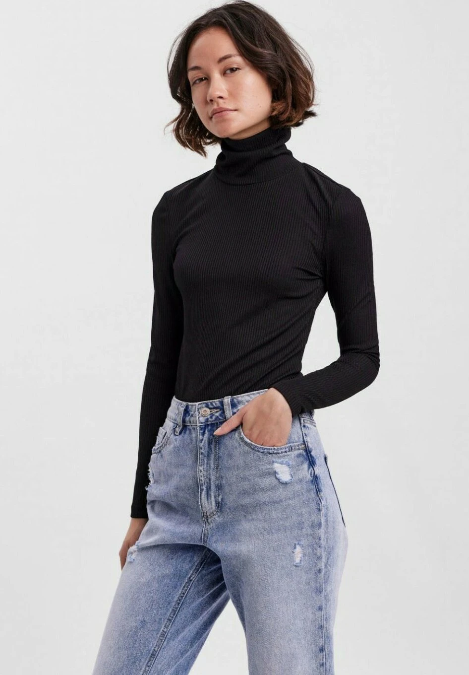 Vero Moda T-Shirt À Manches Longues - Noir 6 Vero Moda T-Shirt À Manches Longues - Noir – Image 4