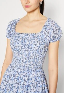 Hollister Co. Emea Flat Crinkle Romper - Combinaison - Blue Clustered -Magasin Général De Mode b9fca5eb73ba43d5b7beba8c27c08946