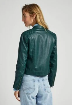 Pepe Jeans Nicole - Veste En Similicuir - Green -Magasin Général De Mode bad077818c4a4d84a0b1e0785a1f6adb