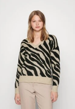 Vila Viril Feami V Neck - Pullover - Natural Melange