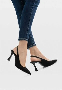 Stradivarius Mit Offener - Escarpins - Black