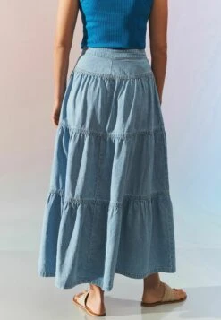 Next Tiered Standard - Jupe Longue - Mid Blue -Magasin Général De Mode bcc7a8d3e6134e7ba199bf7d8c5b20b0