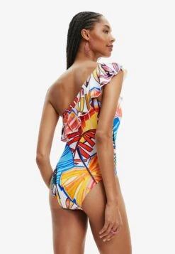 Desigual Asymmetric Strap Swimsuit - Maillot De Bain - Multicoloured -Magasin Général De Mode bd82e73b32894730a778f2f773c55ce0
