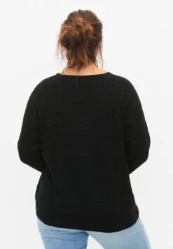 Zizzi With Tone-On-Stripes - Pullover - Black 10 Zizzi With Tone-On-Stripes - Pullover - Black -Magasin Général De Mode bd9a905e415c4d22b738c87f79e1d677