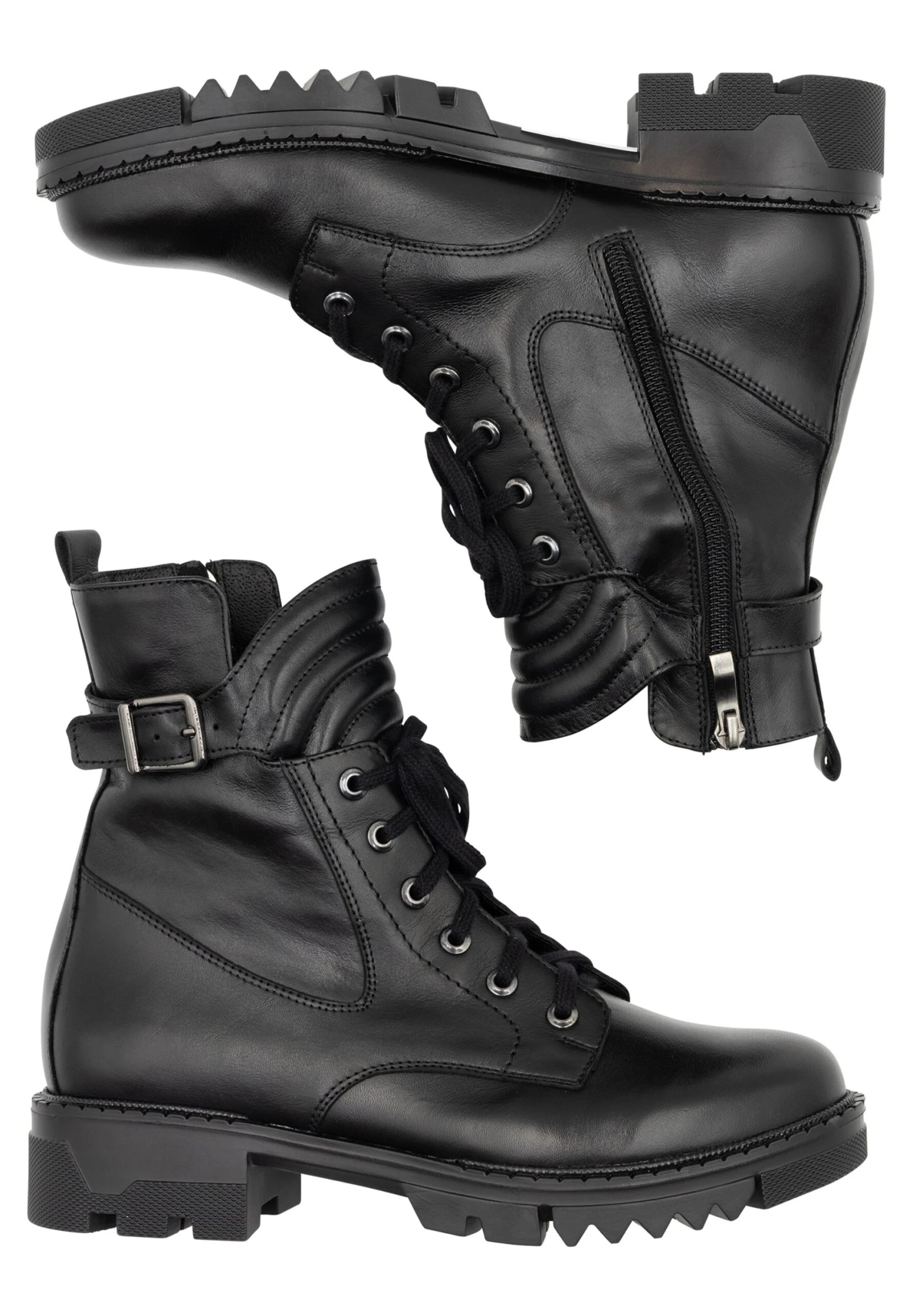 Dreimaster Bottines À Plateau - Schwarz 7 Dreimaster Bottines À Plateau - Schwarz – Image 5